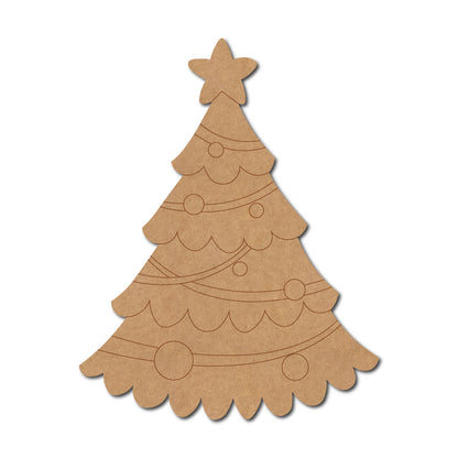 Christmas Tree Pre Marked MDF Design 6