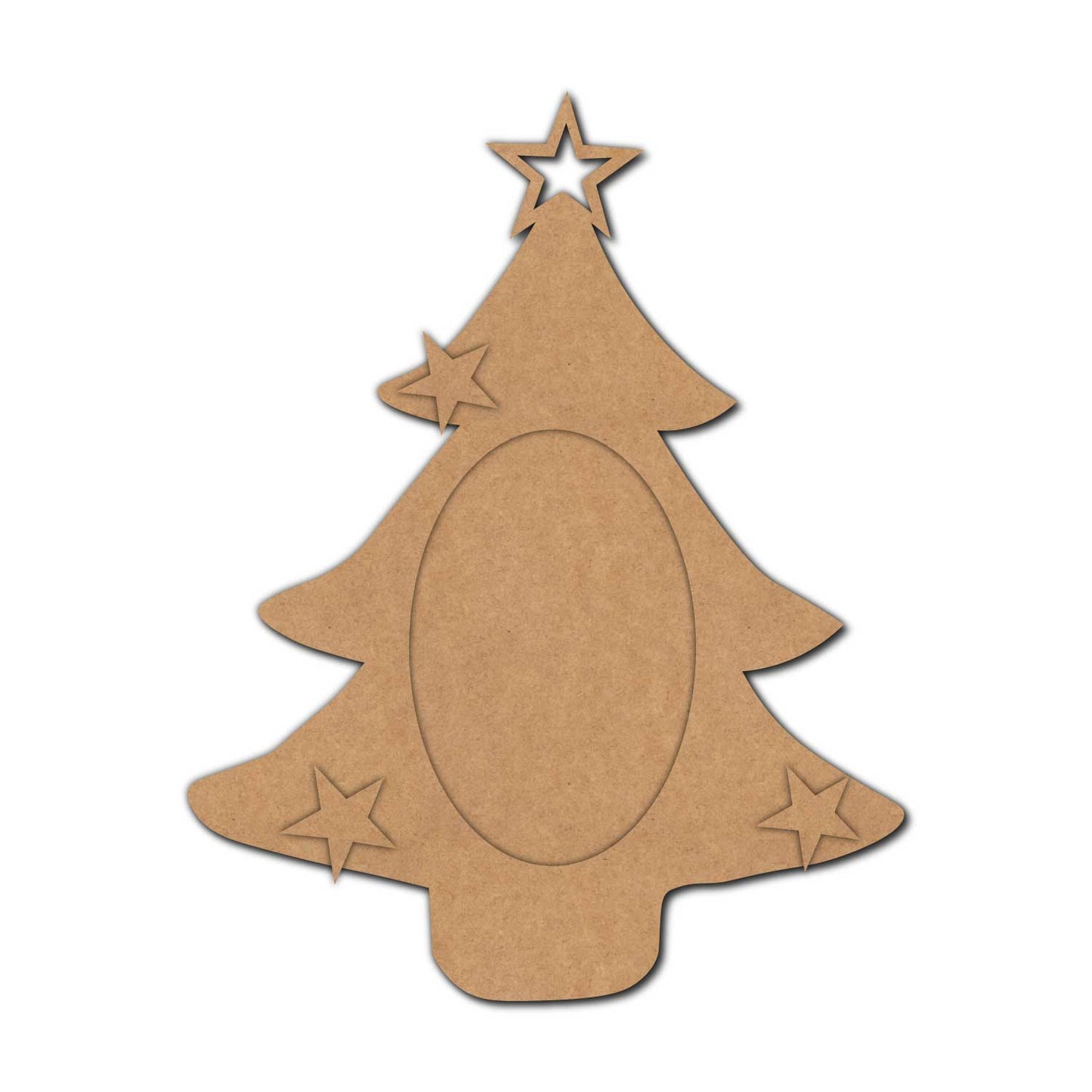 Christmas Tree Two Layered Base MDF Design 1