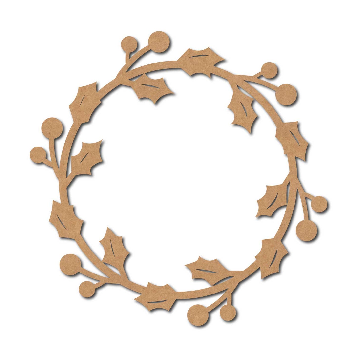 Christmas Wreath Cutout MDF Design 11