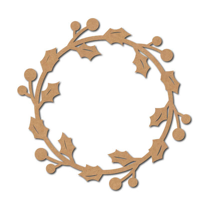 Christmas Wreath Cutout MDF Design 11