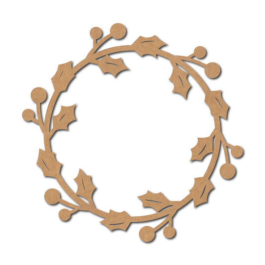 Christmas Wreath Cutout MDF Design 11