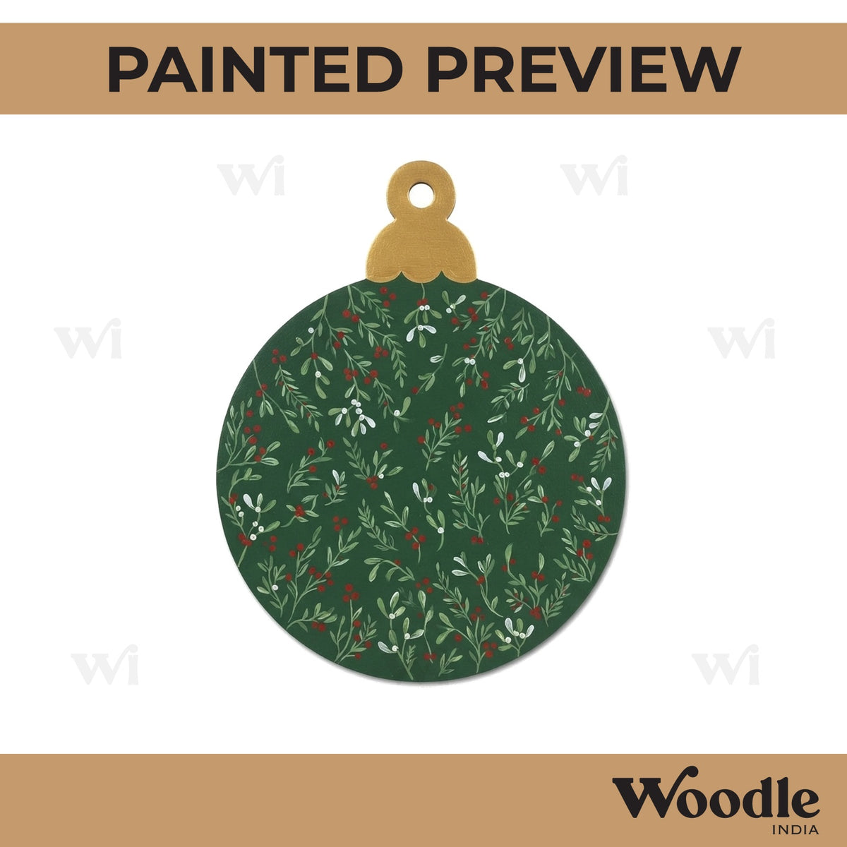 Christmas Ornament Cutout MDF Design 23