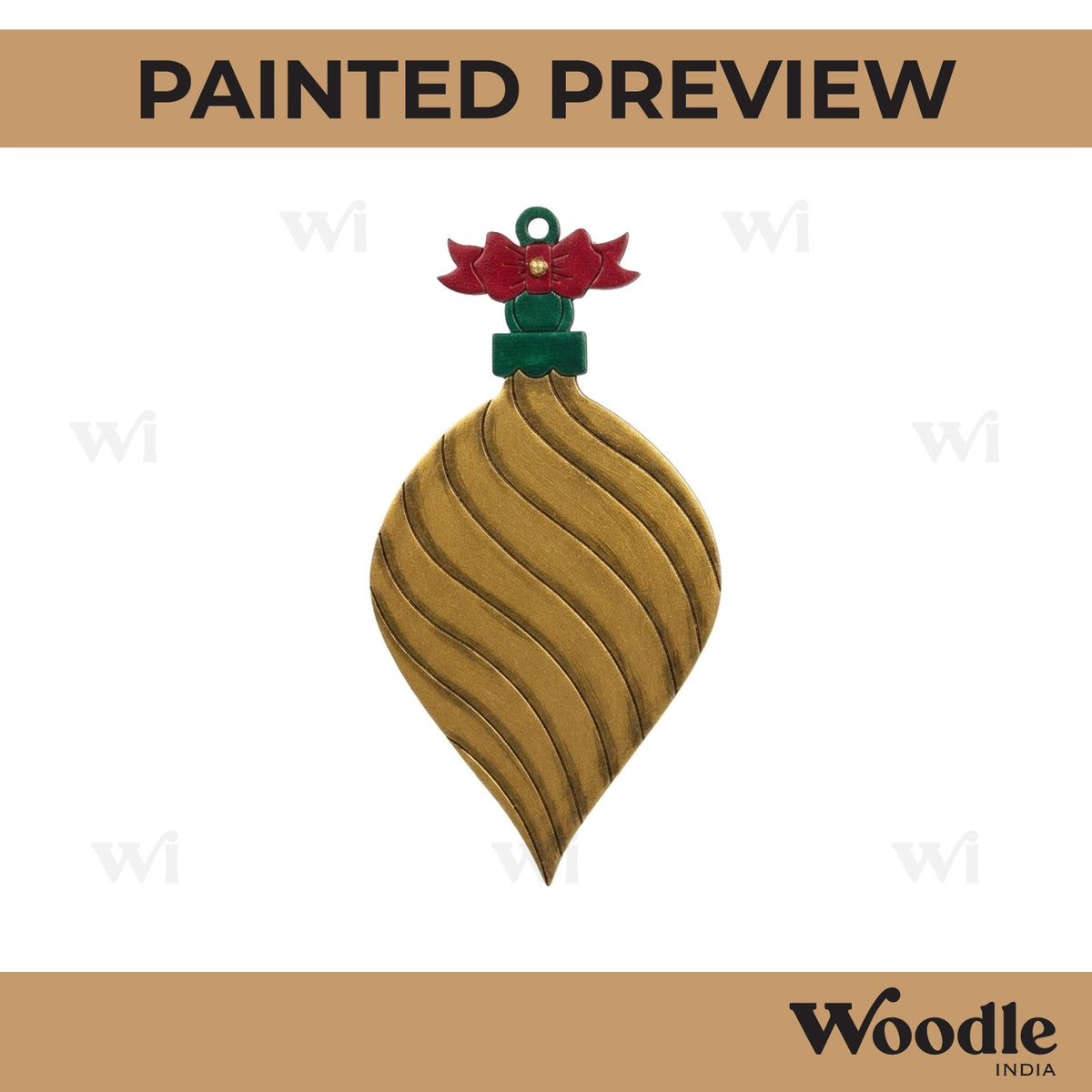 Christmas Ornament Pre Marked MDF Design 8