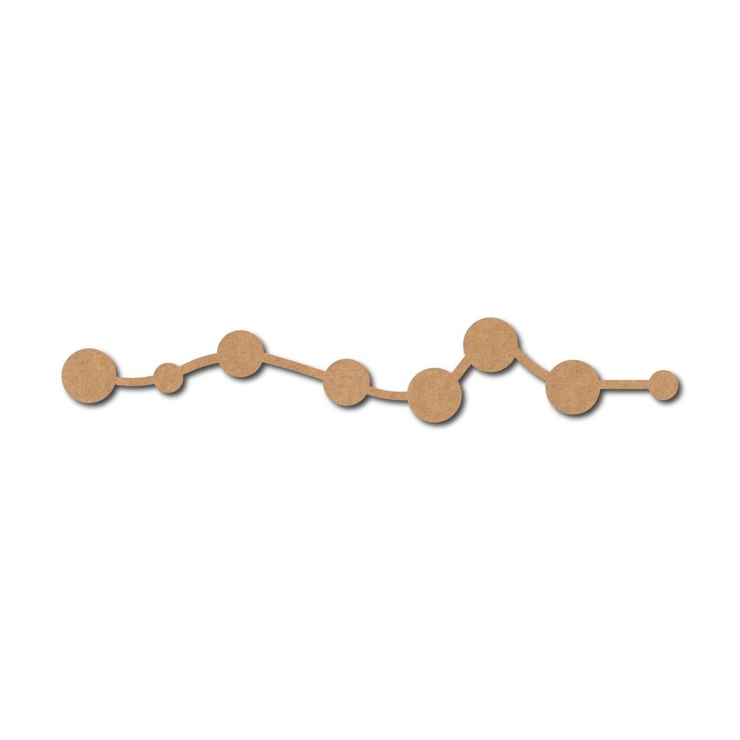 Circles Garland Cutout MDF Design 1