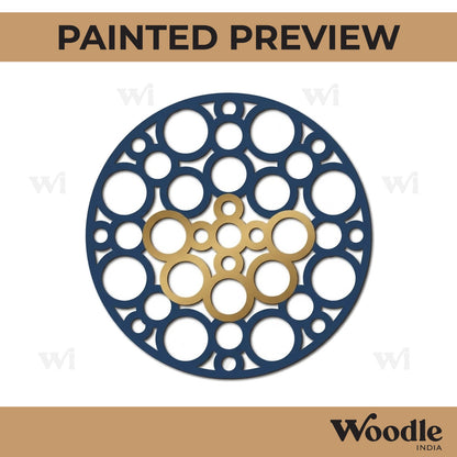 Circles Mandala Round Cutout MDF Design 1