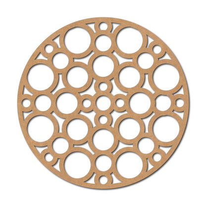 Circles Mandala Round Cutout MDF Design 1