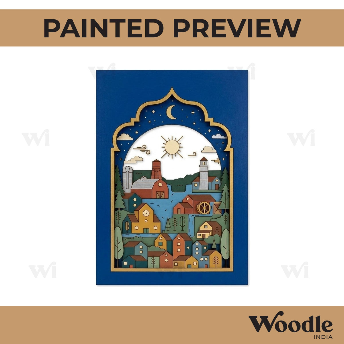 City View Jharokha Pre Marked MDF Design 1