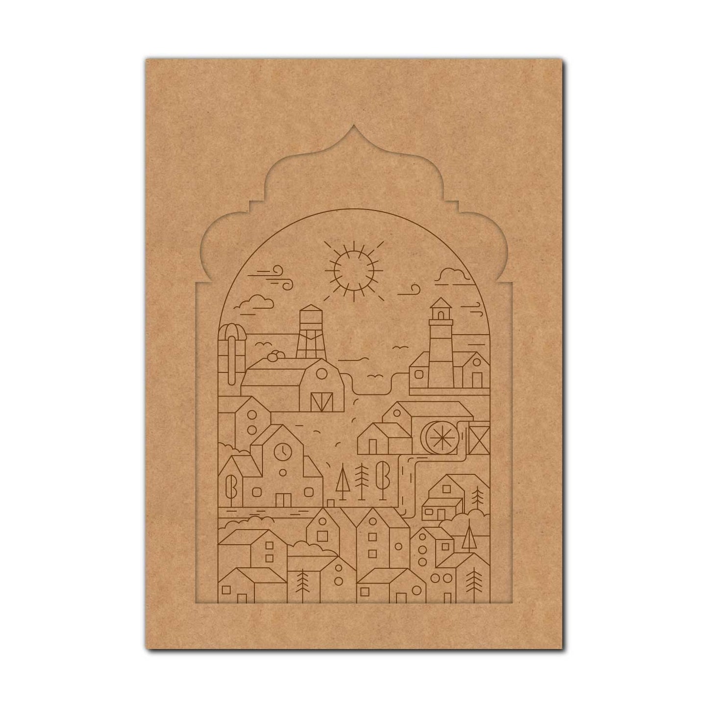 City View Jharokha Pre Marked MDF Design 1
