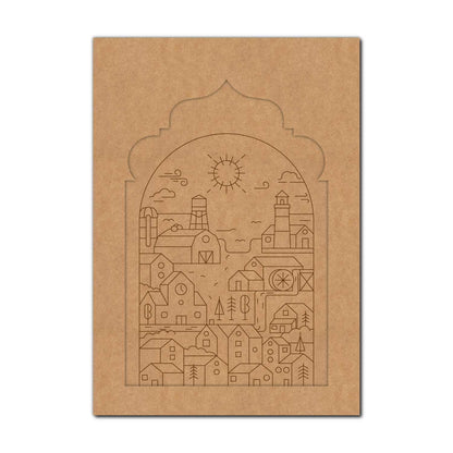 City View Jharokha Pre Marked MDF Design 1