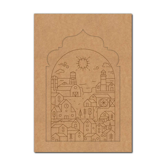 City View Jharokha Pre Marked MDF Design 1