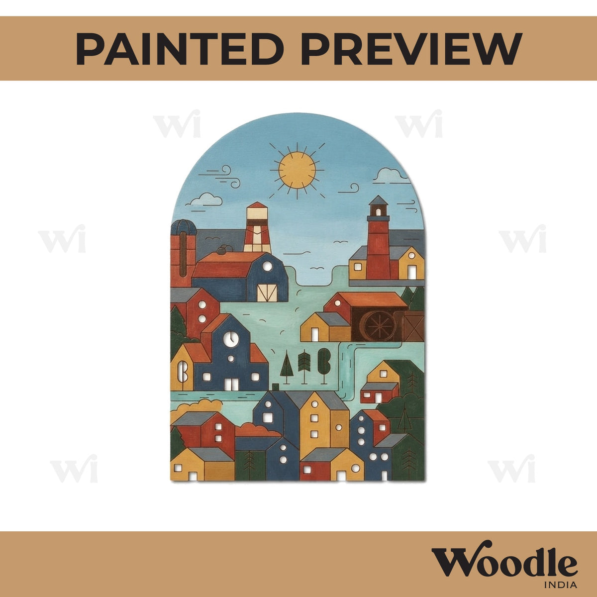 City View Pre Marked MDF Design 1