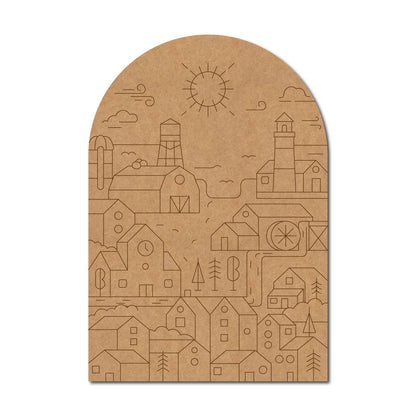City View Pre Marked MDF Design 1