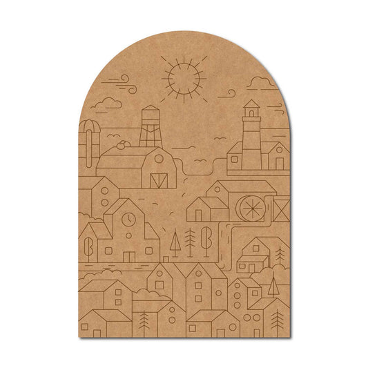 City View Pre Marked MDF Design 1