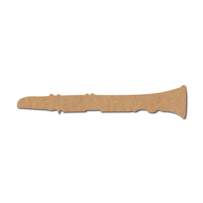 Clarinet Music Instrument Cutout MDF Design 1