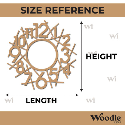 Clock Base Cutout MDF Design 1