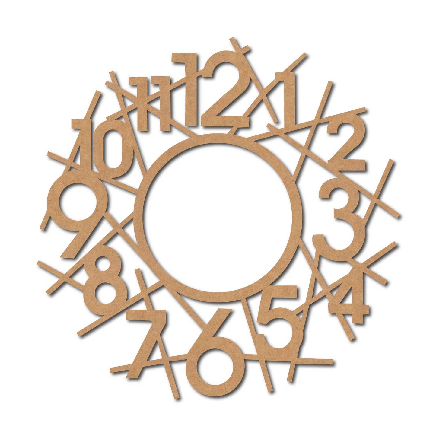 Clock Base Cutout MDF Design 1