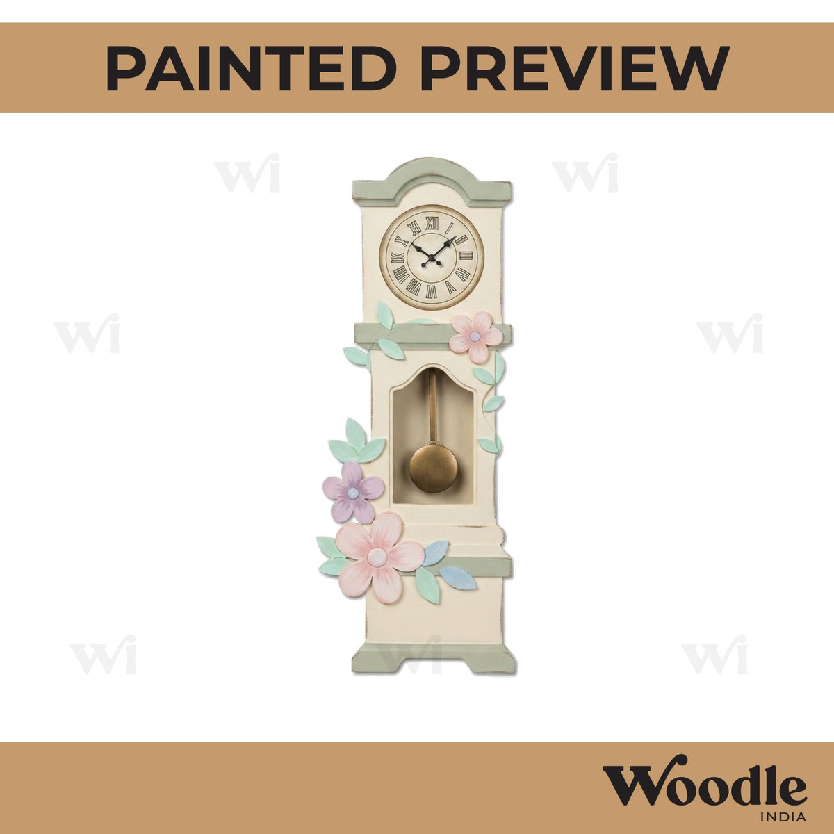 Clock Pre Marked MDF Design 1