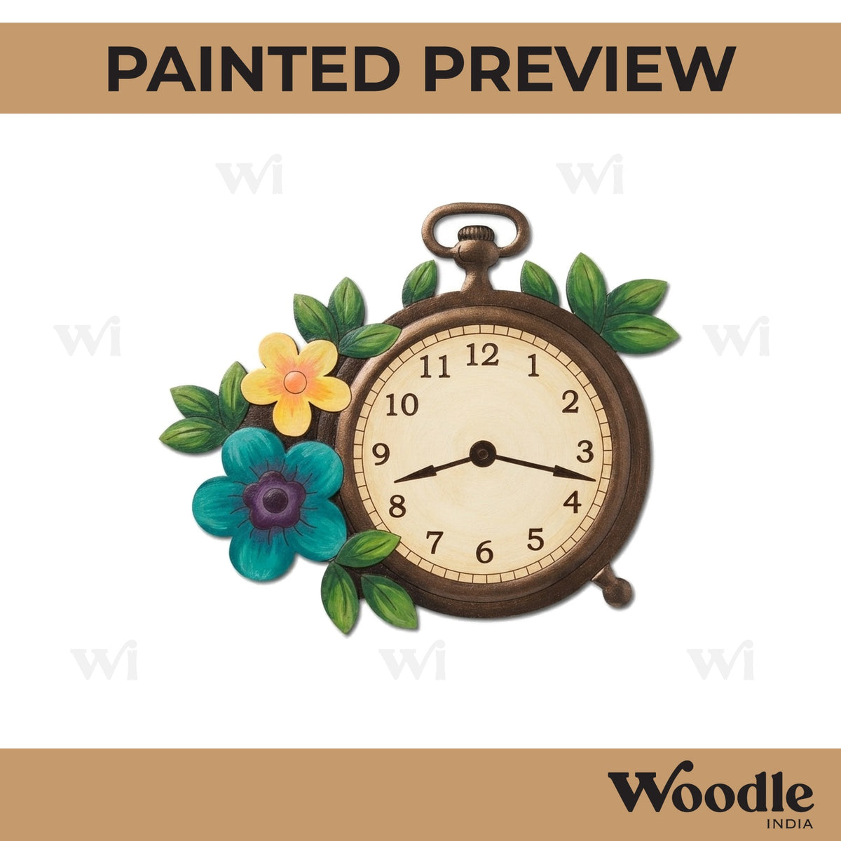 Clock Pre Marked MDF Design 2