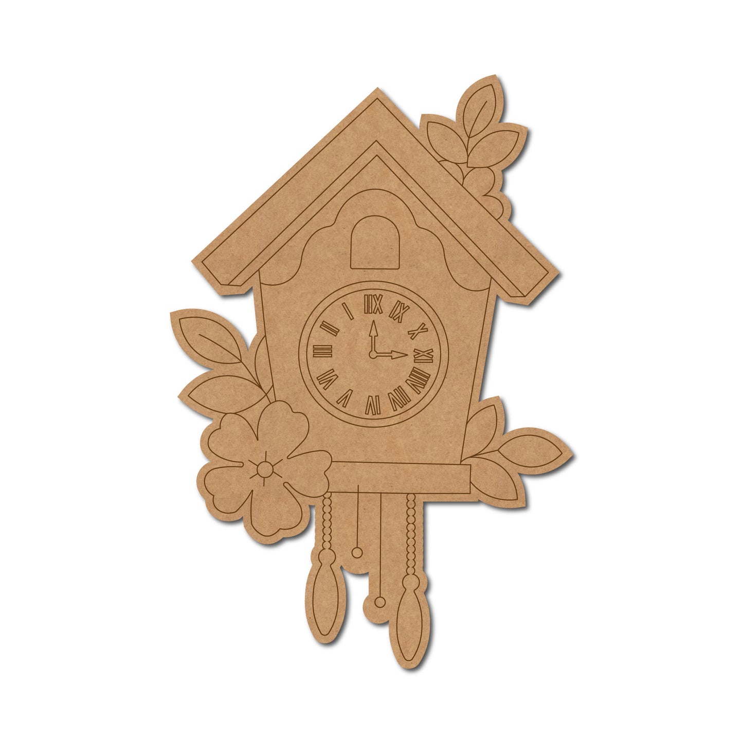 Clock Pre Marked MDF Design 3