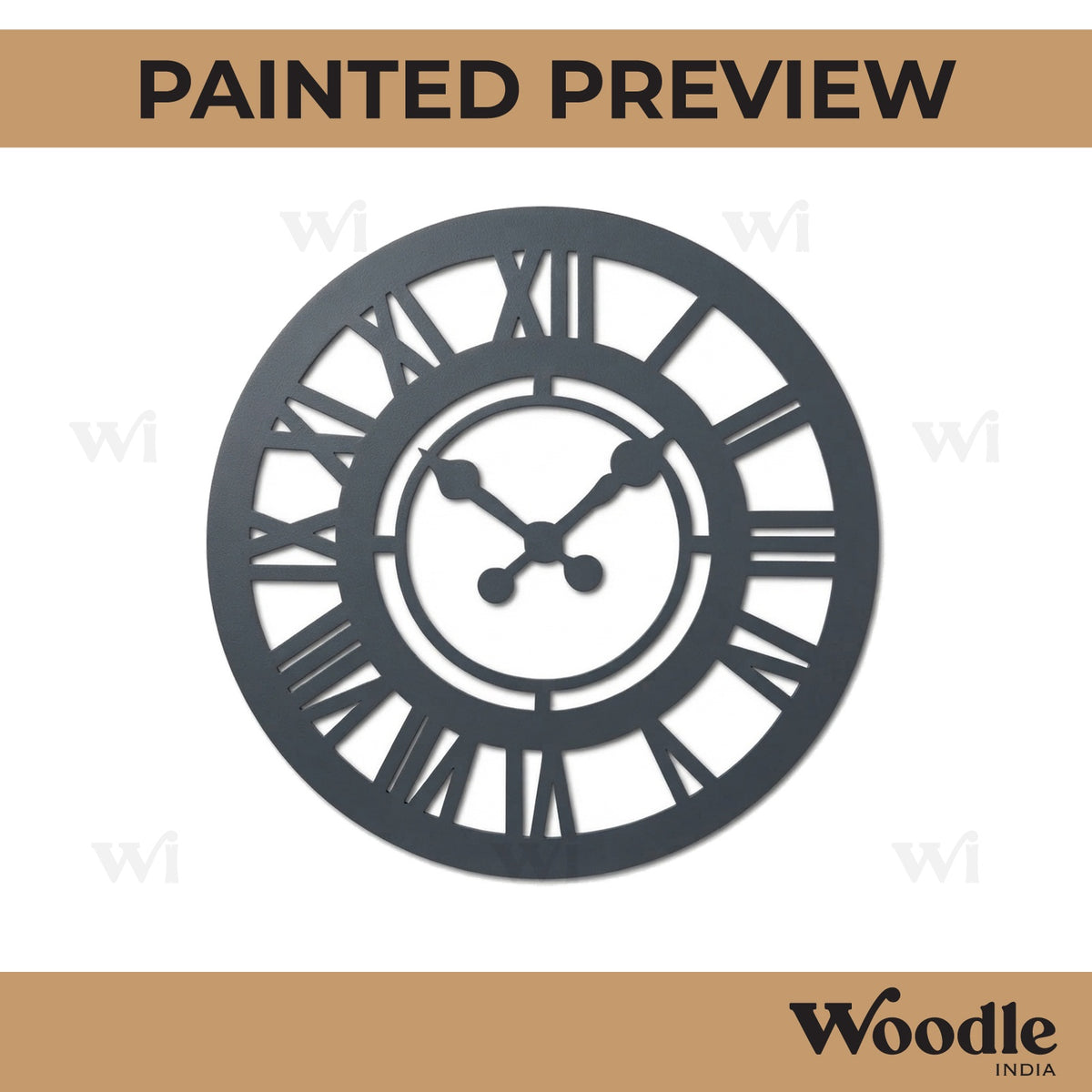 Clock Round Cutout MDF Design 1