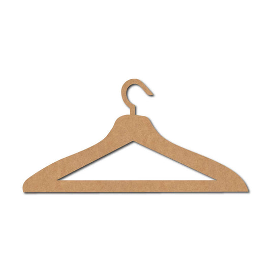 Clothes Hanger Cutout MDF Design 1