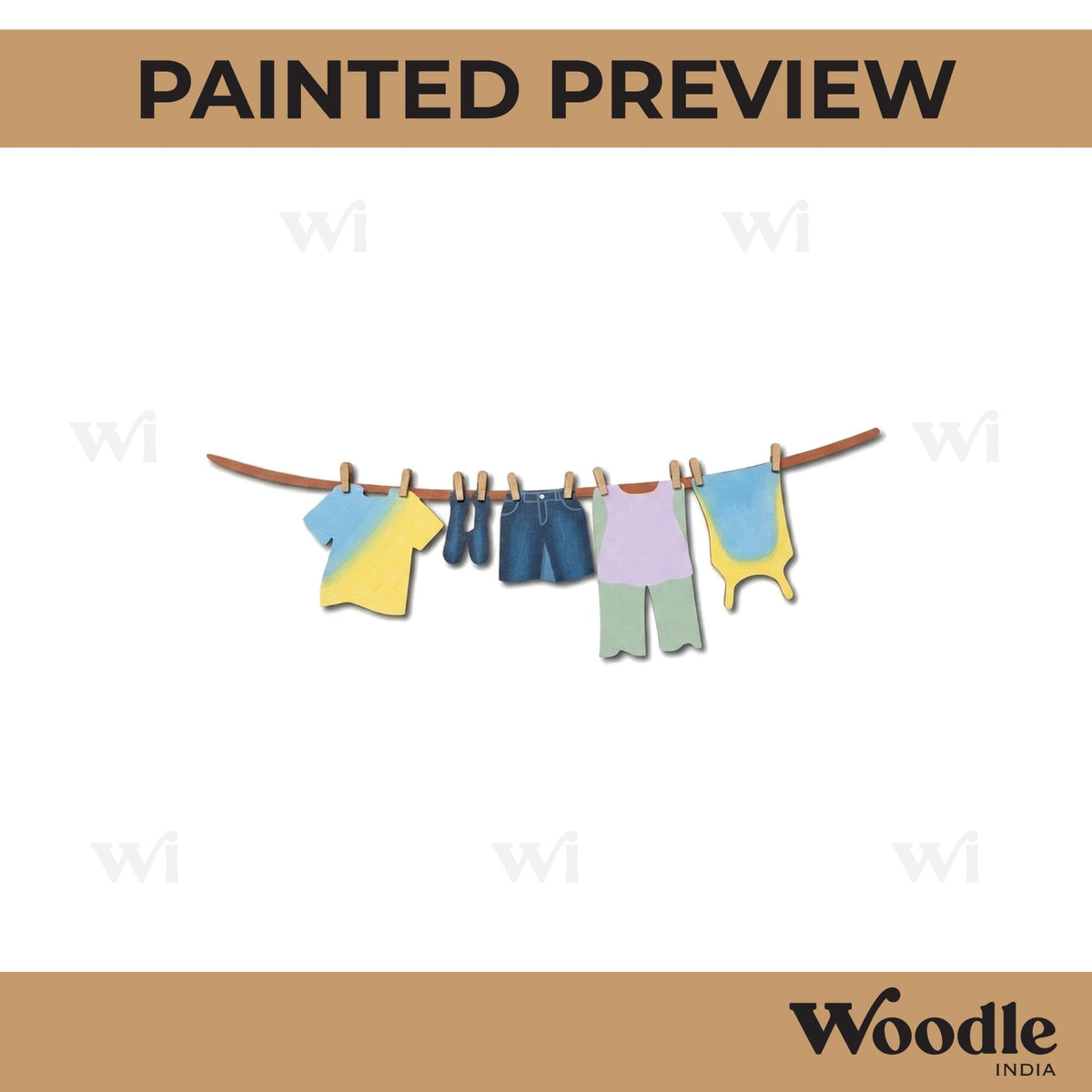 Clothes Pre Marked MDF Design 1