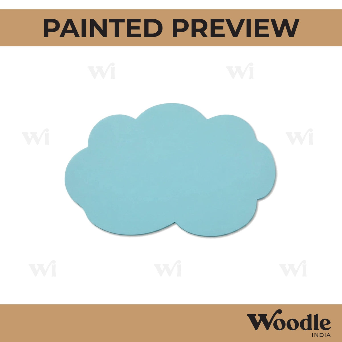 Cloud Cutout MDF Design 12