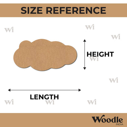 Cloud Cutout MDF Design 13