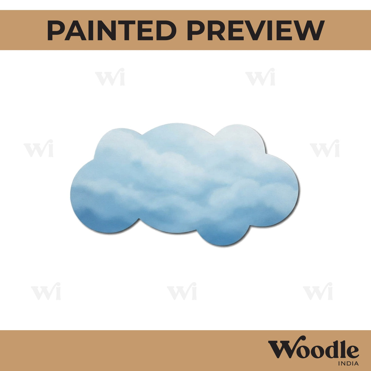 Cloud Cutout MDF Design 15