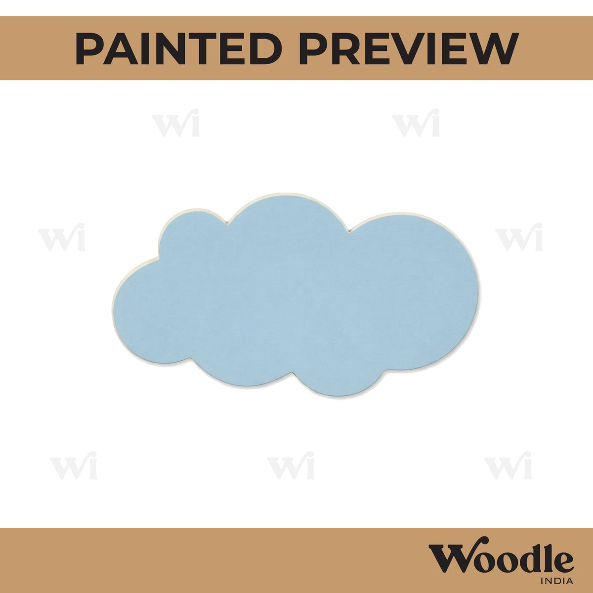 Cloud Cutout MDF Design 17