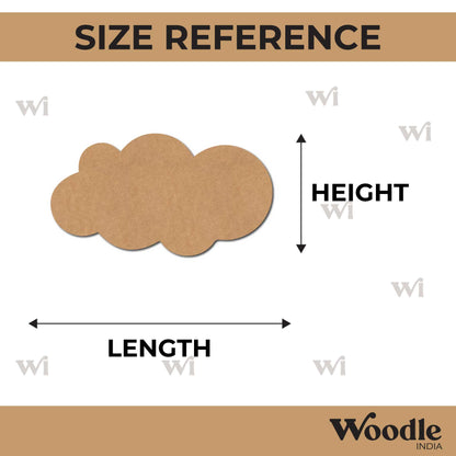 Cloud Cutout MDF Design 17