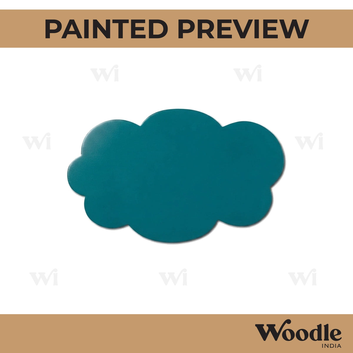 Cloud Cutout MDF Design 18