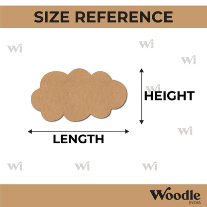 Cloud Cutout MDF Design 19