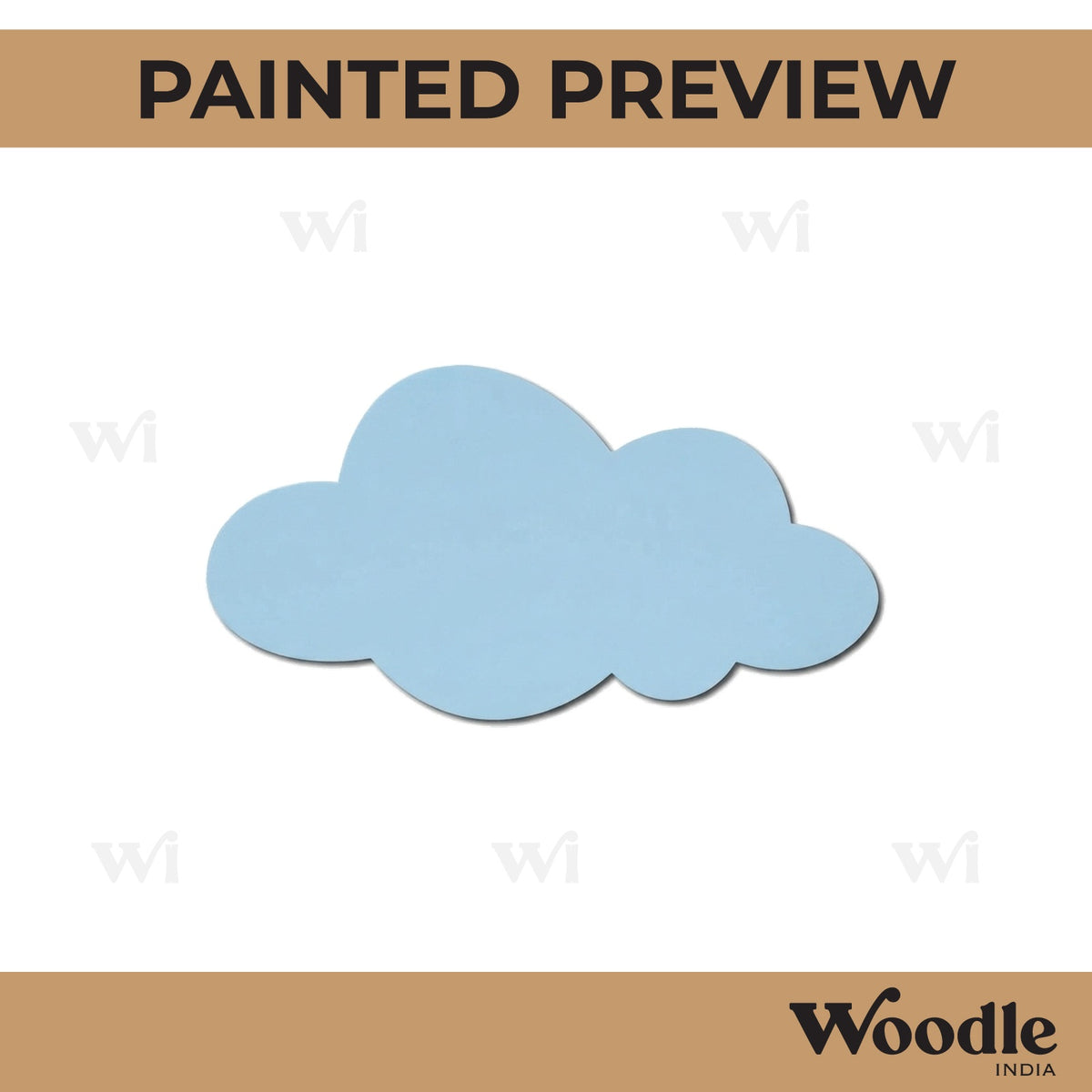 Cloud Cutout MDF Design 20