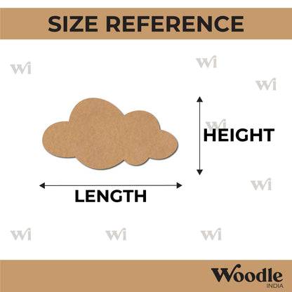 Cloud Cutout MDF Design 20