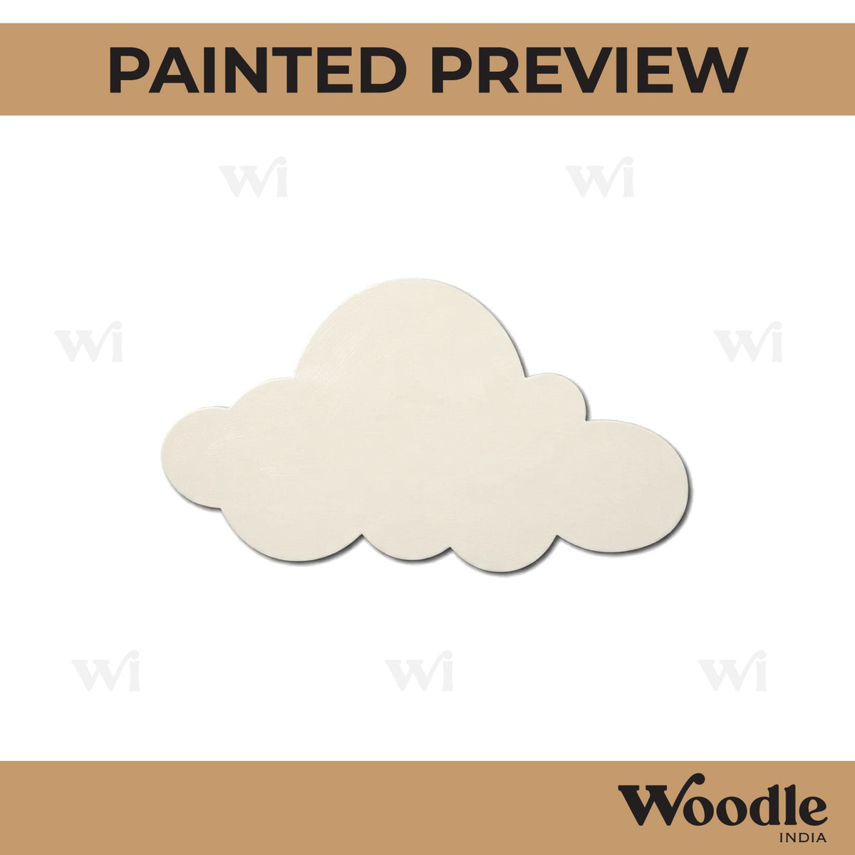 Cloud Cutout MDF Design 21