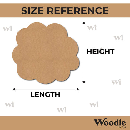 Cloud Cutout MDF Design 2