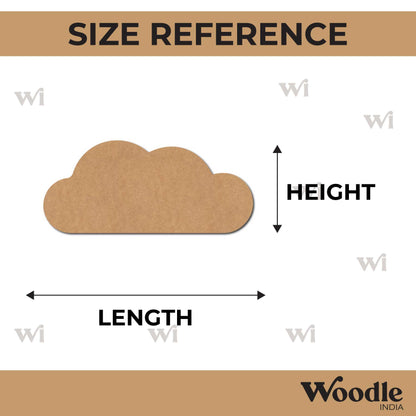 Cloud Cutout MDF Design 5