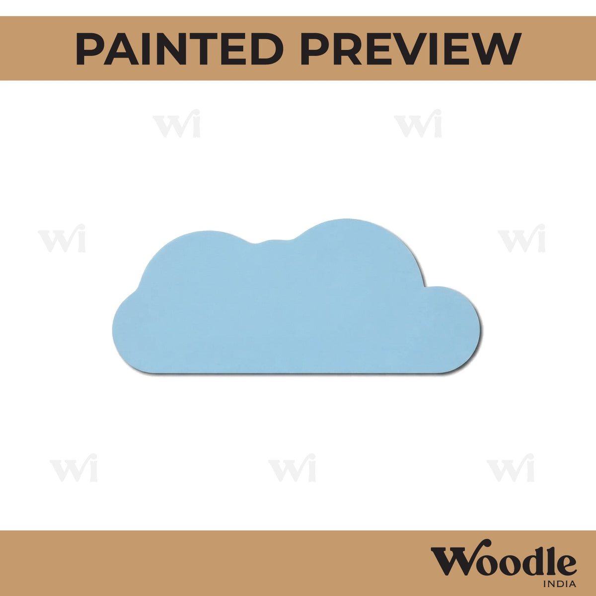 Cloud Cutout MDF Design 8