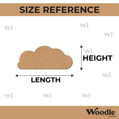 Cloud Cutout MDF Design 9