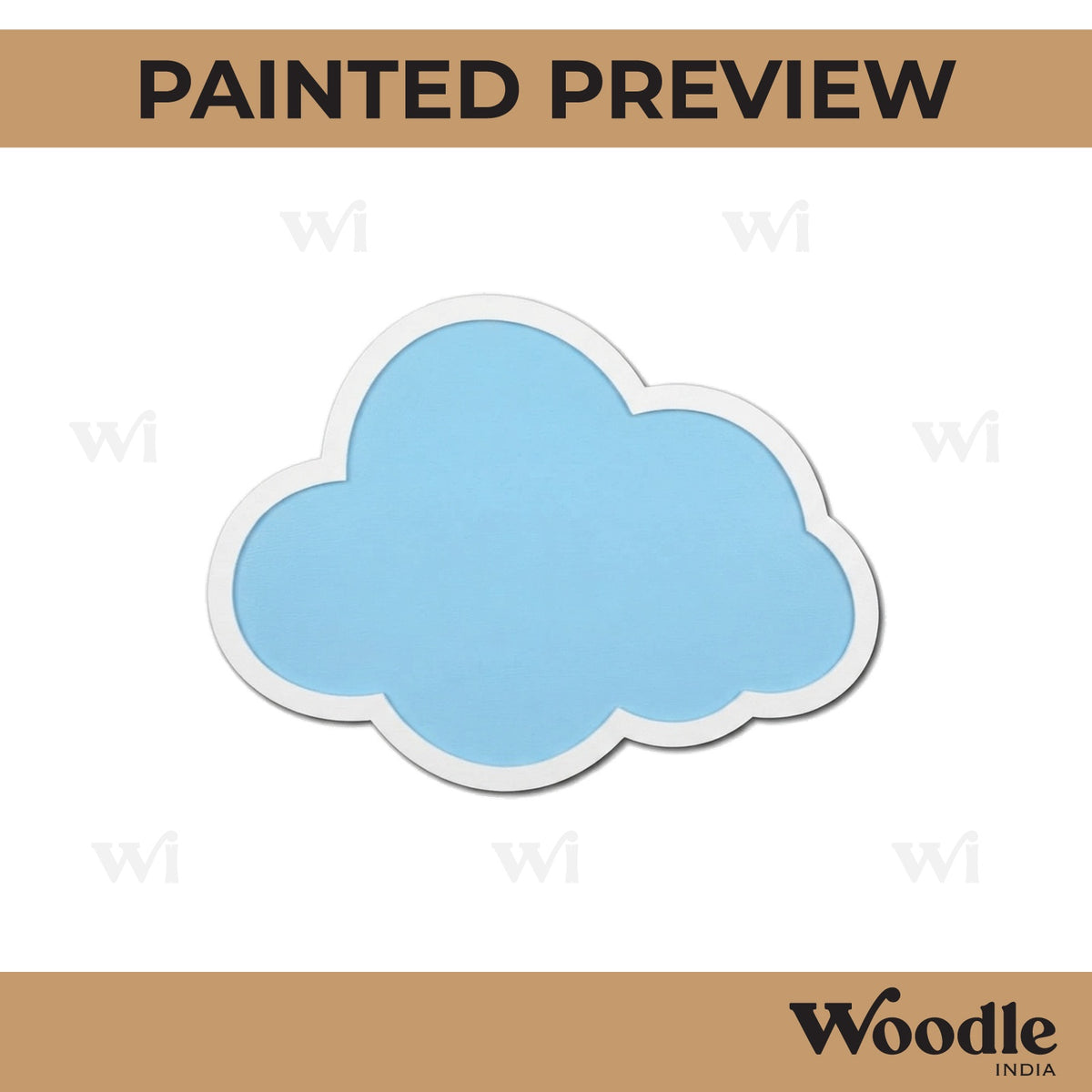 Cloud Mosaic Art Base MDF Design 1