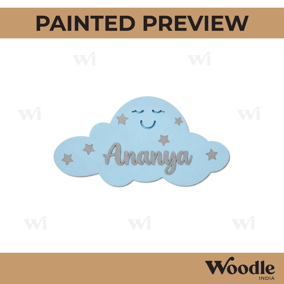 Cloud Nameplate MDF Design 1