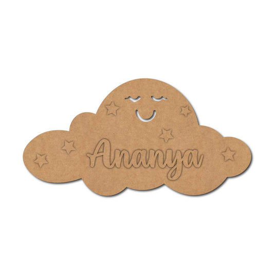 Cloud Nameplate MDF Design 1