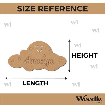 Cloud Nameplate MDF Design 1