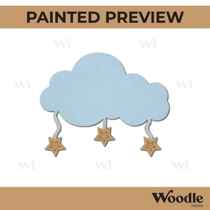 Cloud Stars Two Layered Base MDF Design 1