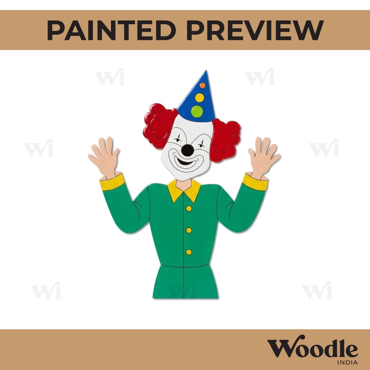 Clown Pre Marked MDF Design 2