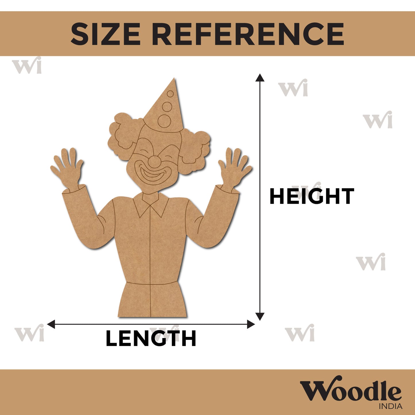 Clown Pre Marked MDF Design 2