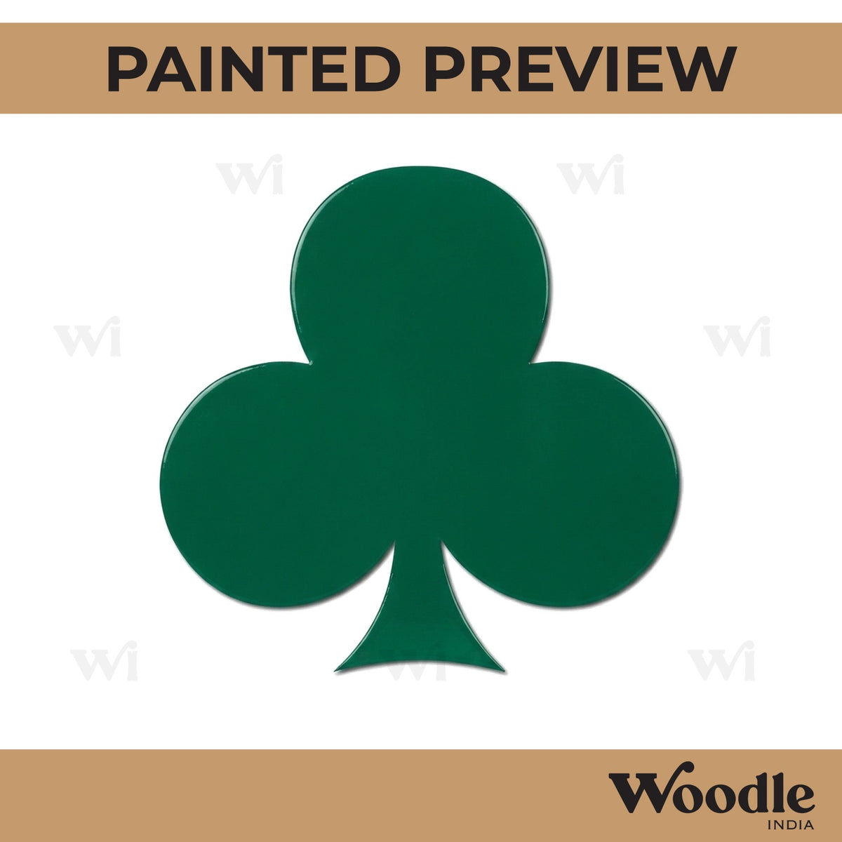 Club Poker Cutout MDF Design 1