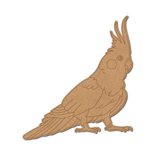 Cockatoo Bird Pre Marked MDF Design 1