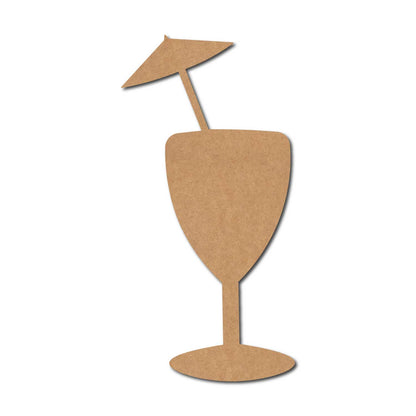 Cocktail Glass Cutout MDF Design 1